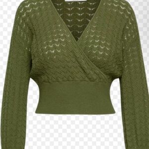 Brand new Aritzia Wilfred Dear Sweater in Grotto Green with tags still